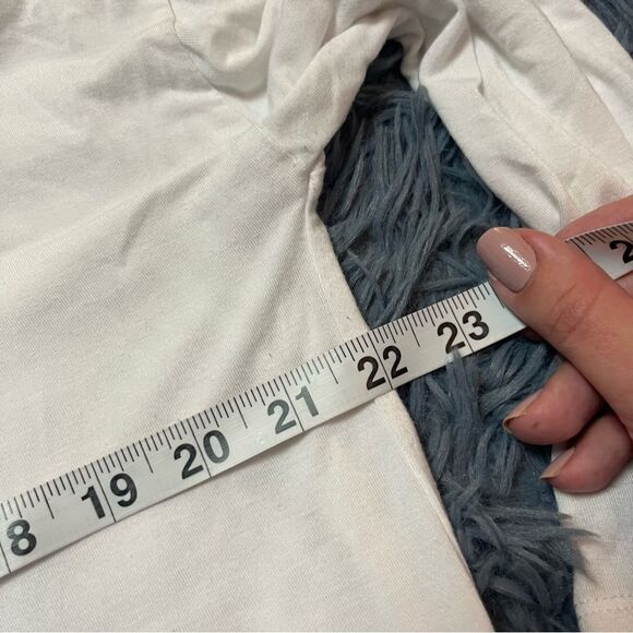 Babaton White Norris Long Sleeve Tee Top Size M - Picture 6 of 7